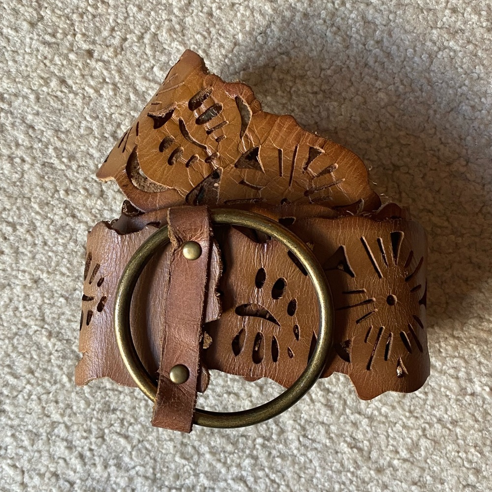 Hollister Floral Laser Cut Belt